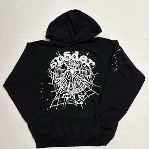 Sp5der OG Web Black Hoodie